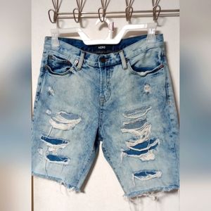 Cut off distressed jean shorts